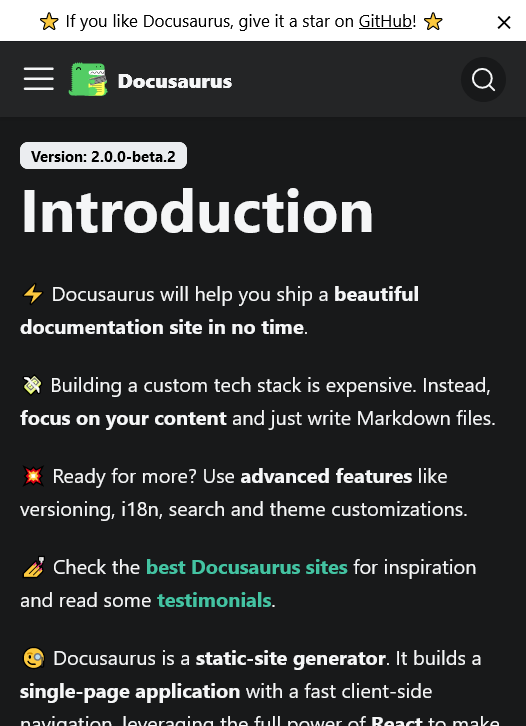 Sidebar disappear in mobile 2.0.0beta.2 · Issue 5060 · facebook
