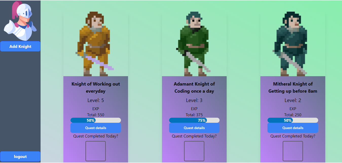 GitHub - BradleyHazel/Knightly-Habits-Frontend