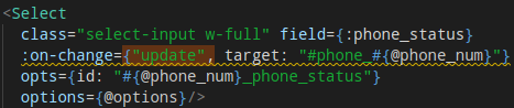 What is the proper way of defining the on-change event handler in ...