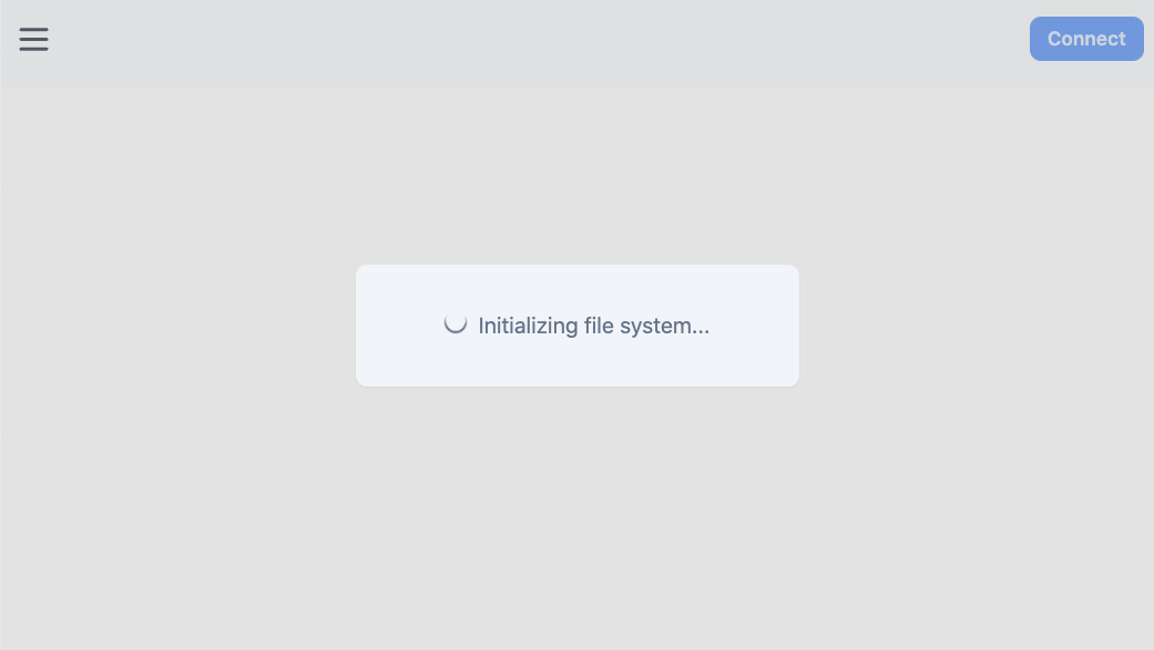 Loading screen during filesystem initialization by jessmartin · Pull ...