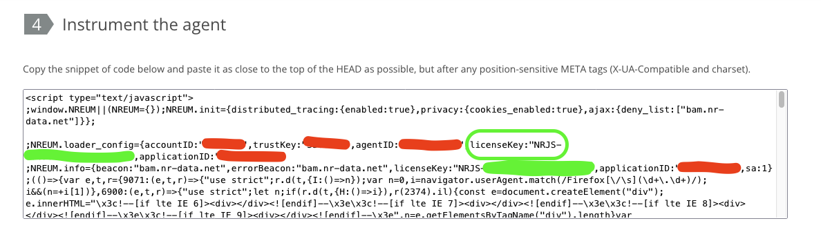 New Relic ingest browser API token incorrectly identified as secret ...