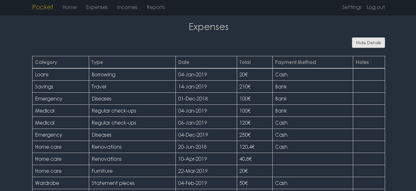 GitHub - DSpahija/Pocket_WebsiteApp: Pocket project as a website ...