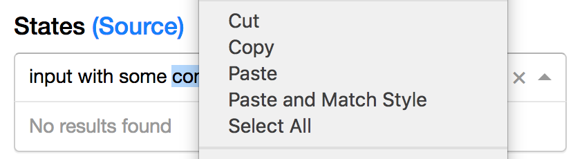 Right click in search box not showing required options · Issue #2664 ...