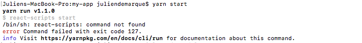 Npm Start Fails: Sh: React-Scripts: Command Not Found · Issue #3256 ·  Facebook/Create-React-App · Github