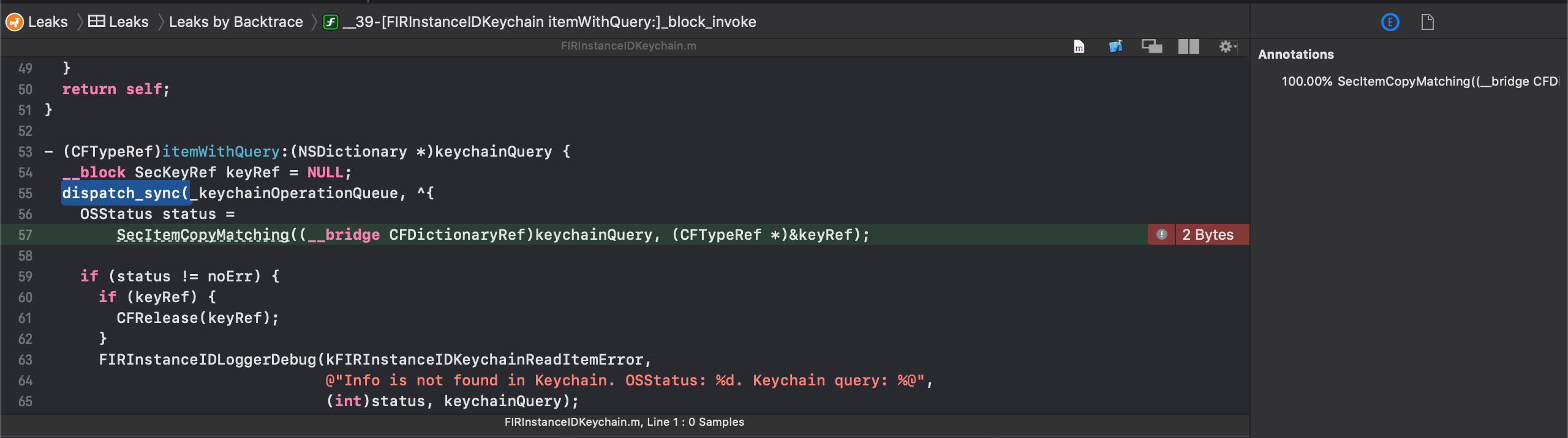 Memory Leaks seen [FIRInstanceIDKeychain.m] · Issue #4368 · firebase ...