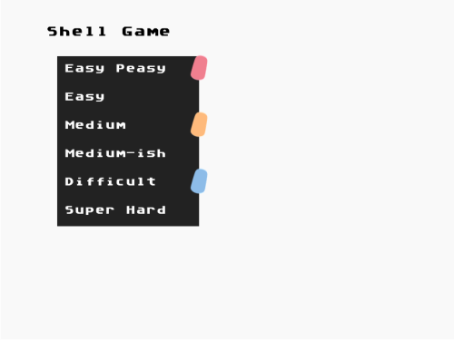Shell Moving Game GitHub - lavapx/ShellGame: Demo Shell Game inspired by Suikoden 1 mini ...