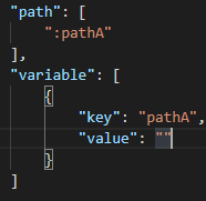 Empty path variable changes from a 
