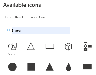 Missing shape icons · Issue #11478 · microsoft/fluentui · GitHub