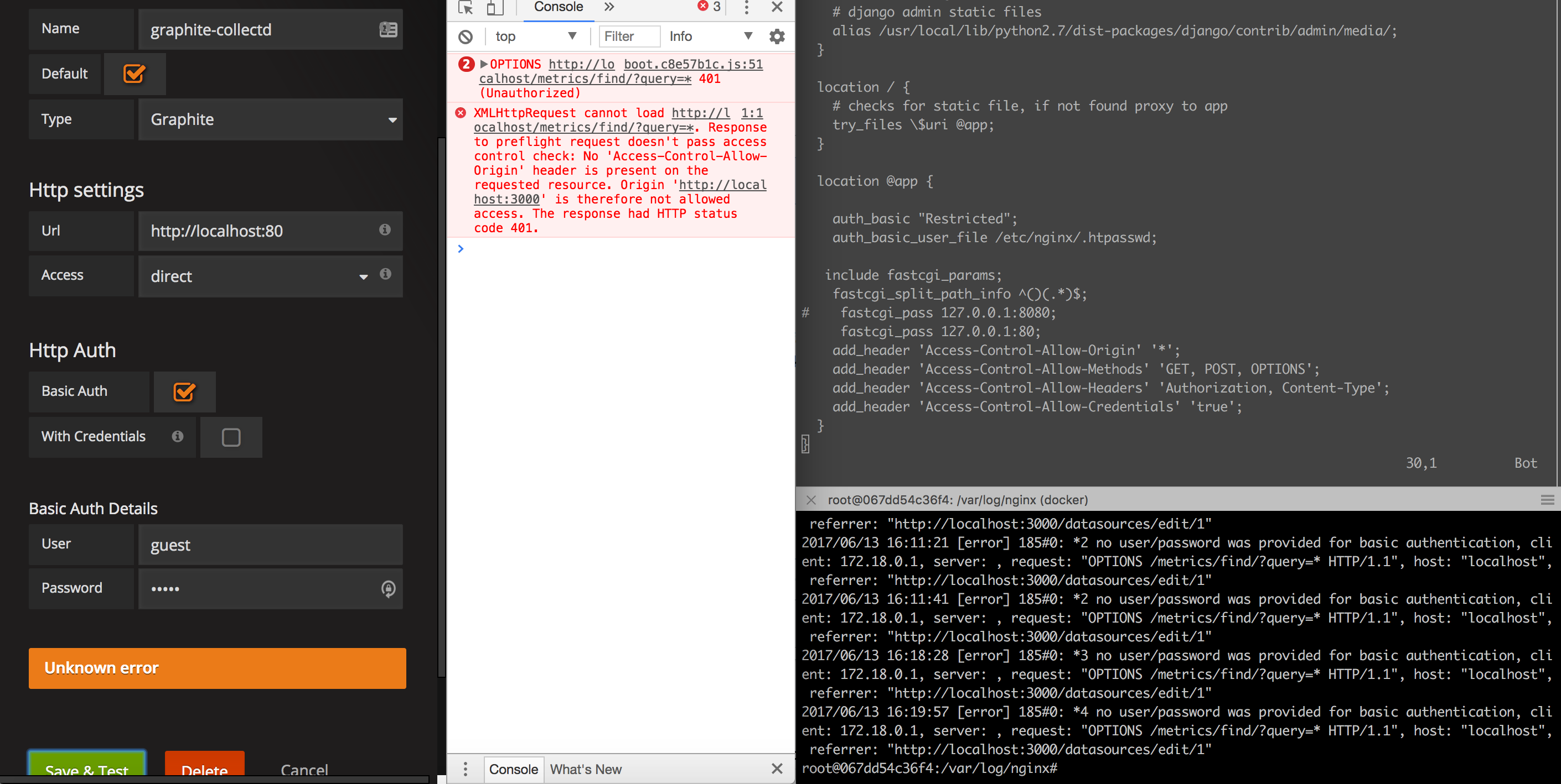 [ISSUE] Grafana Basic Auth is not working with Graphite server · Issue ...