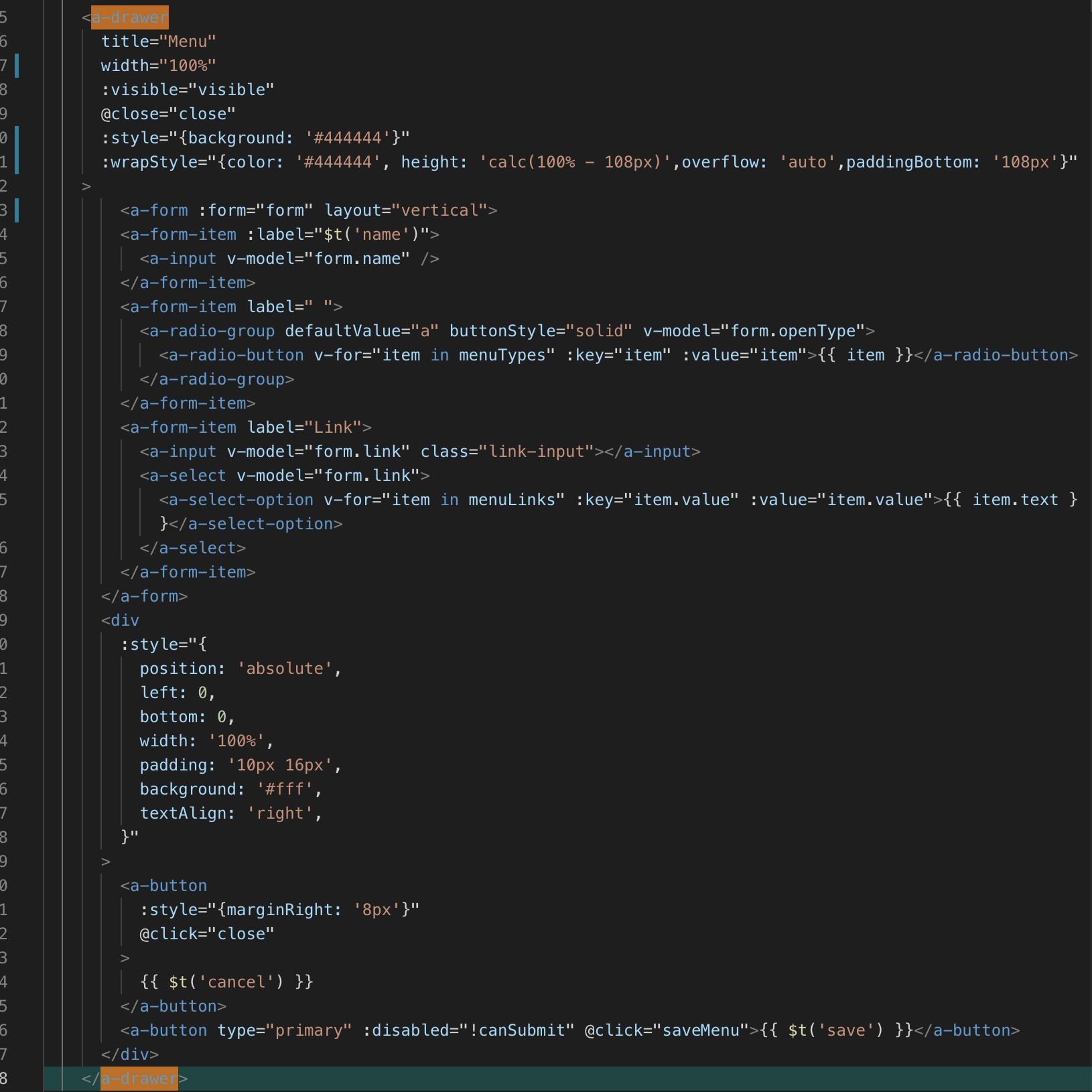 请教大佬一个小白问题，a-drawer的背景颜色如何修改啊？ · Issue #266 · getgridea/gridea · GitHub