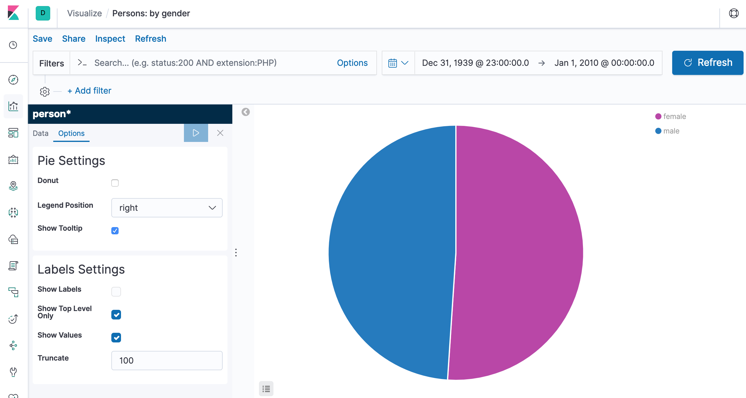 Pie chart colors once on a dashboard are the wrong ones · Issue 31356