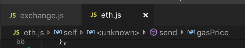 Breadcrumbs broken · Issue #69484 · microsoft/vscode · GitHub