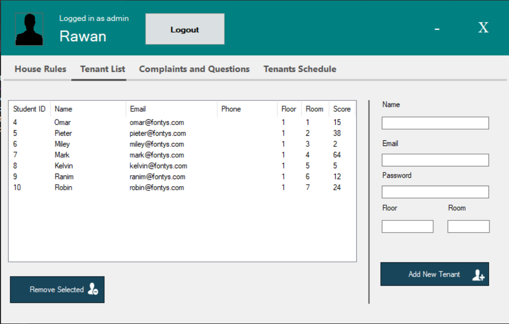 GitHub - rawan-a-d/Student-Housing: A Windows app which helps a housing ...