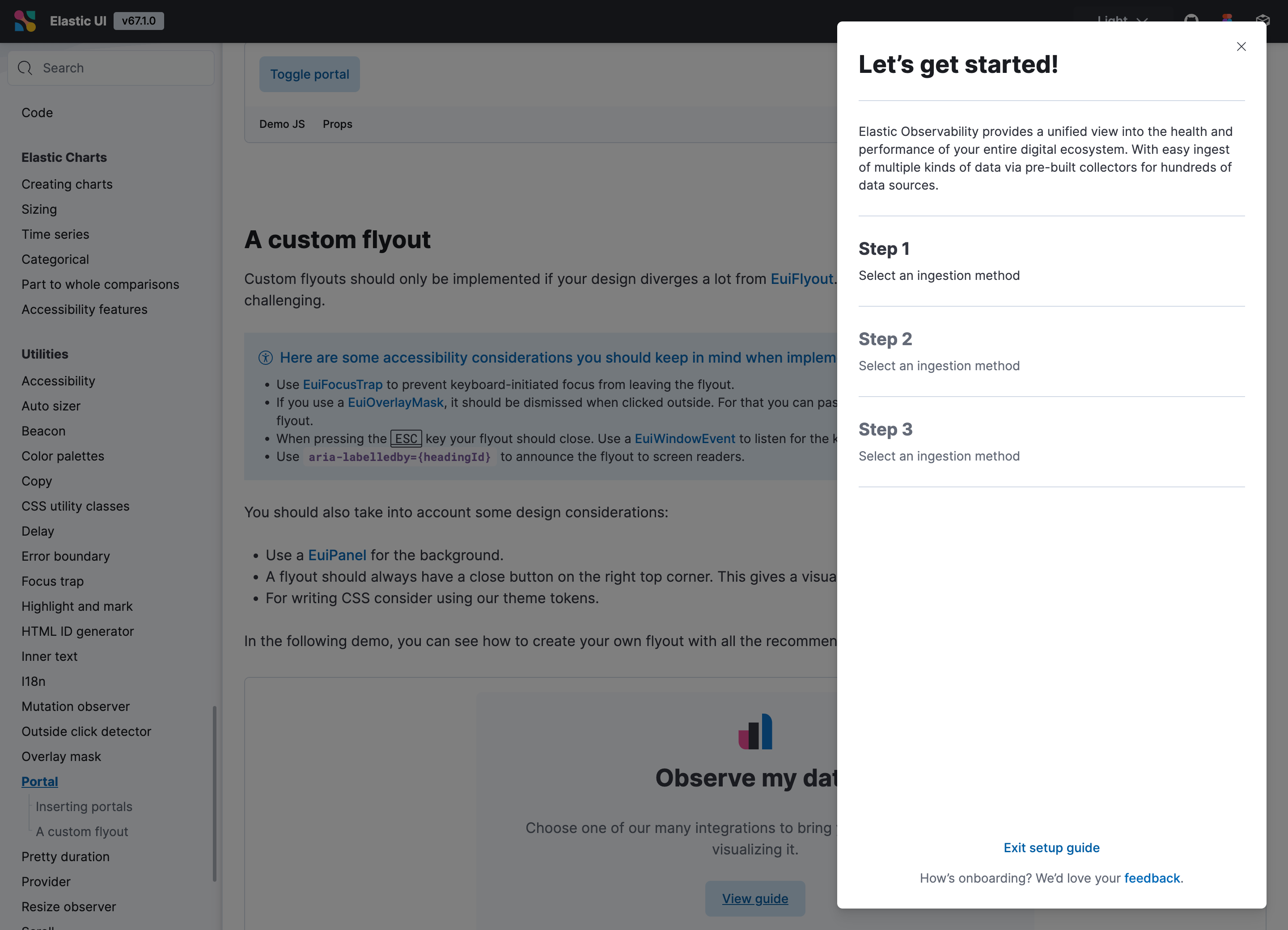 Portal-Elastic-UI-Framework