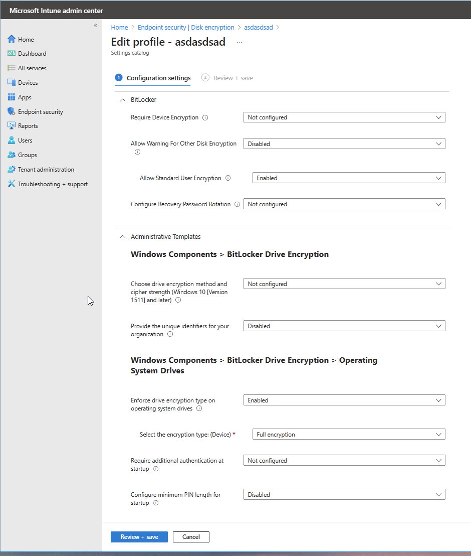 Disk encryption policy settings template · Issue 4067 · MicrosoftDocs