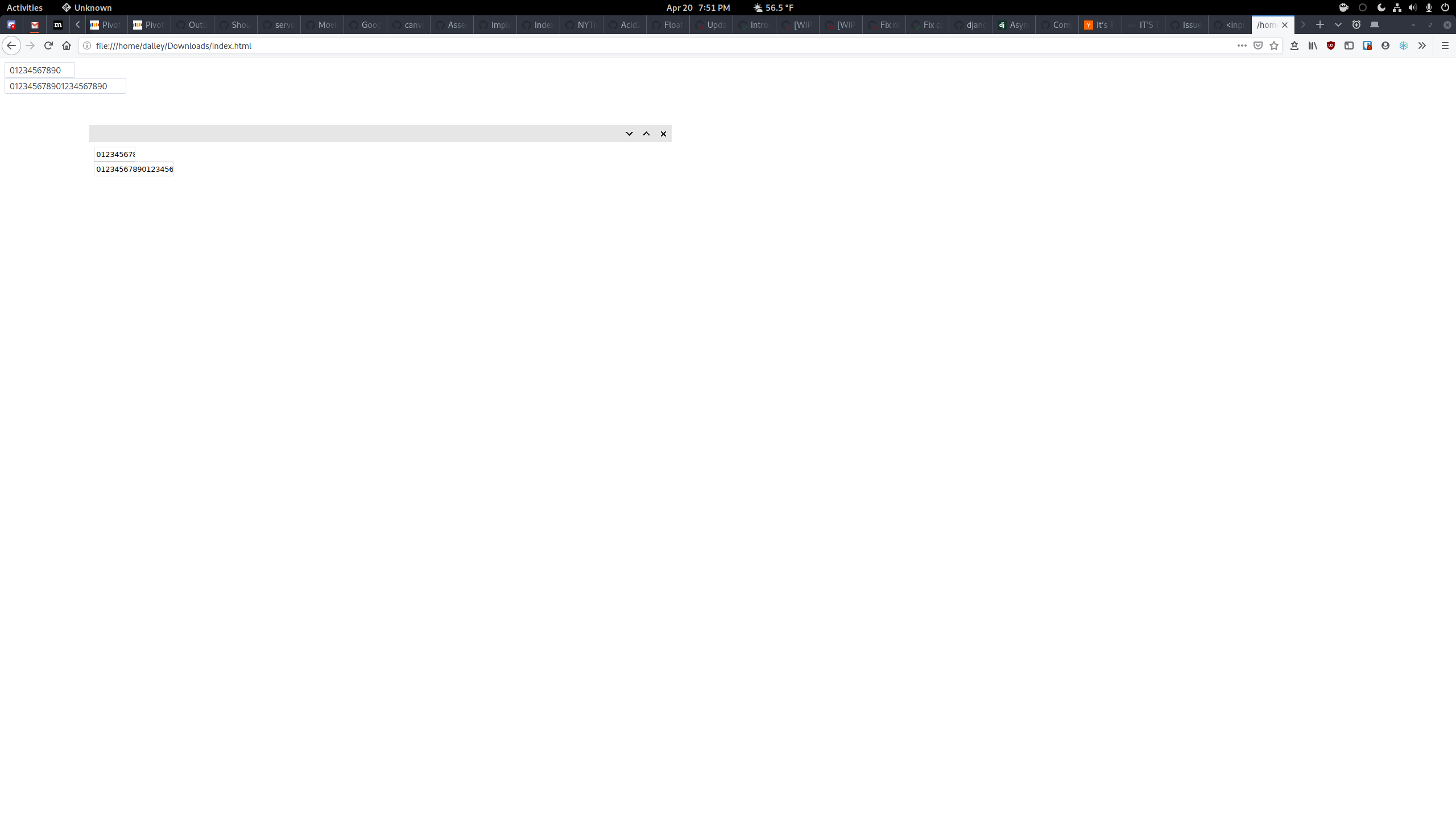 does not size itself properly with respect to character width · Issue ...