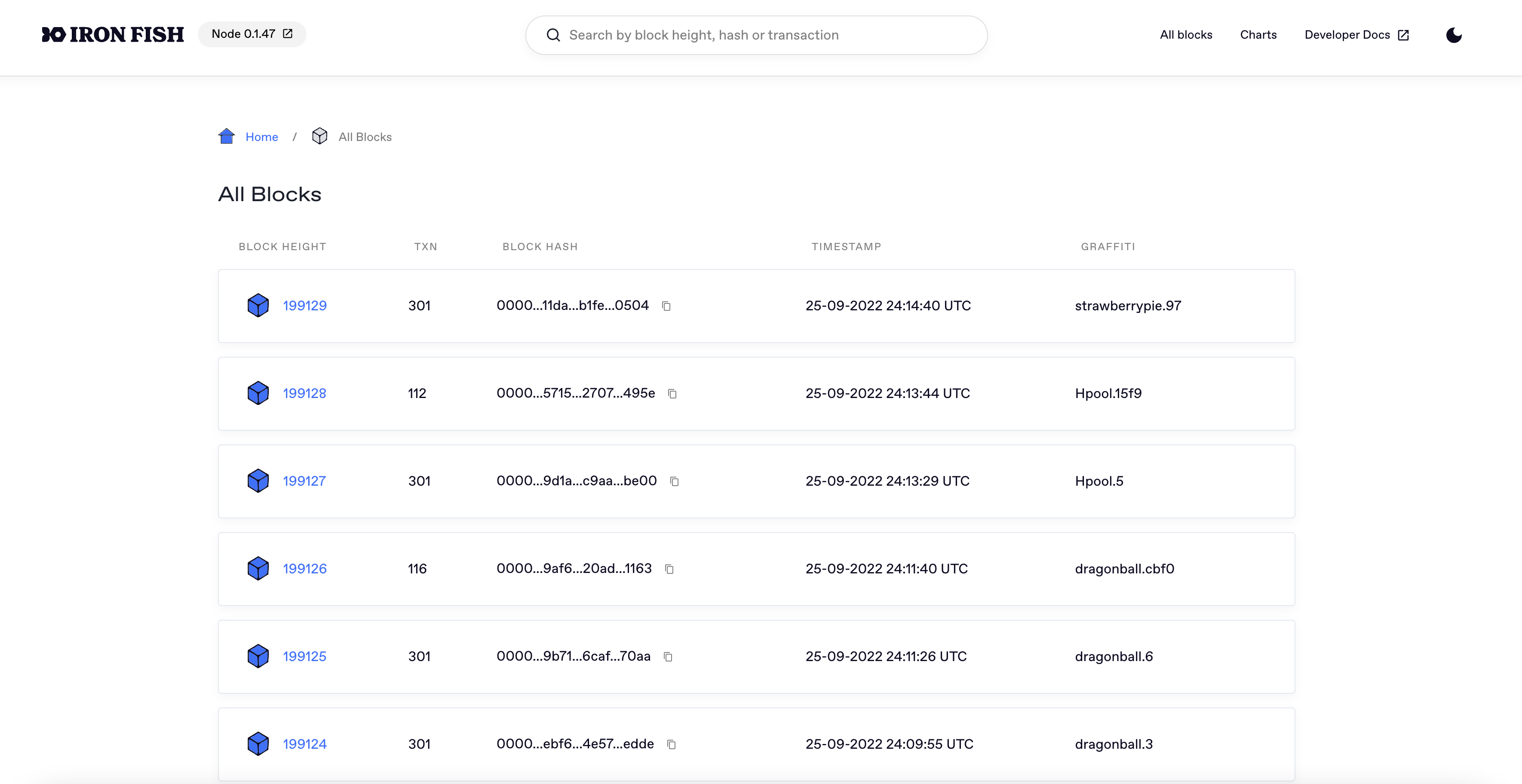 Timestamp showing 2400+ · Issue 116 · ironfish/blockexplorer · GitHub