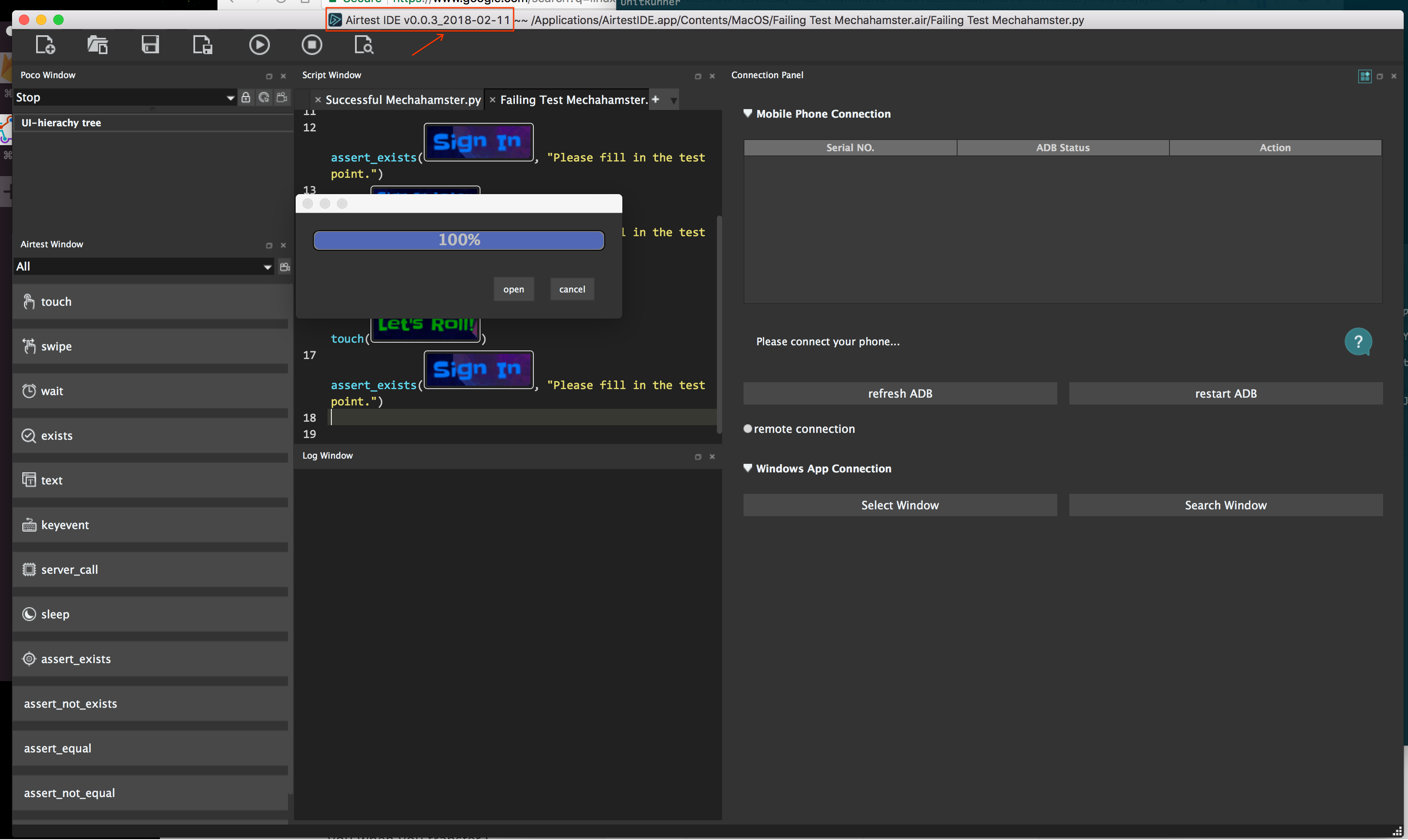 IDE exports the test for the incorrect script · Issue #4 ...