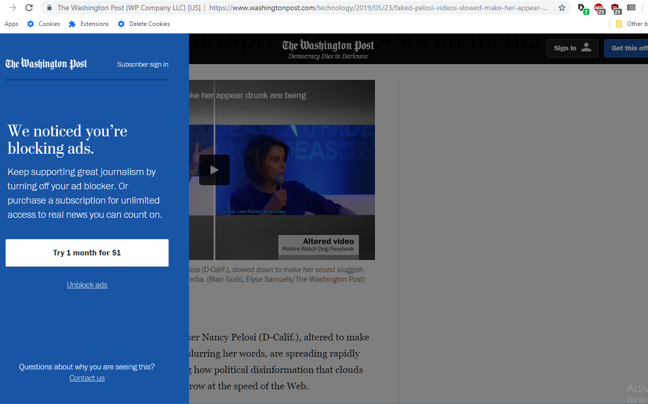 Washingtonpost Showing Adblock Detected Issue 207 Iamadamdev Bypass Paywalls Chrome Github