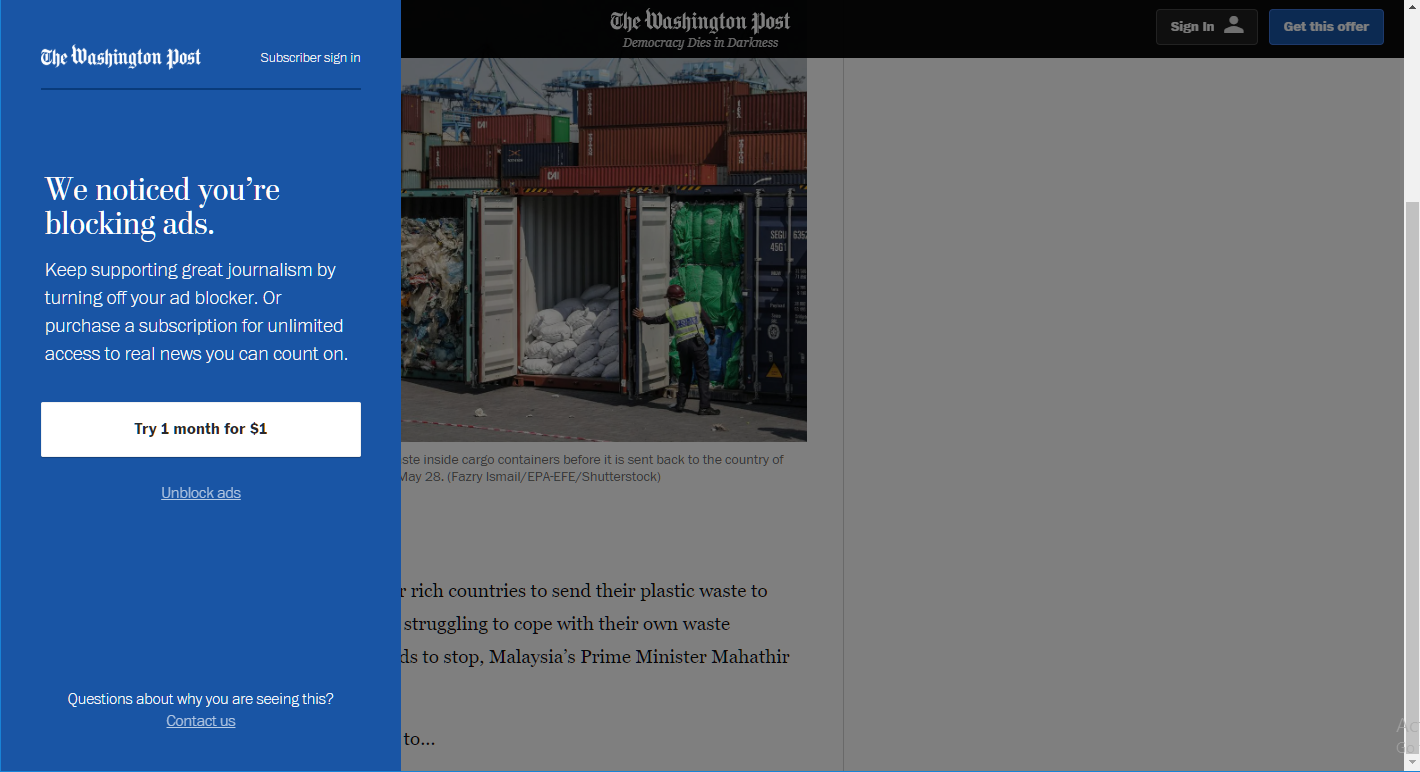 Washingtonpost Showing Adblock Detected Issue 207 Iamadamdev Bypass Paywalls Chrome Github