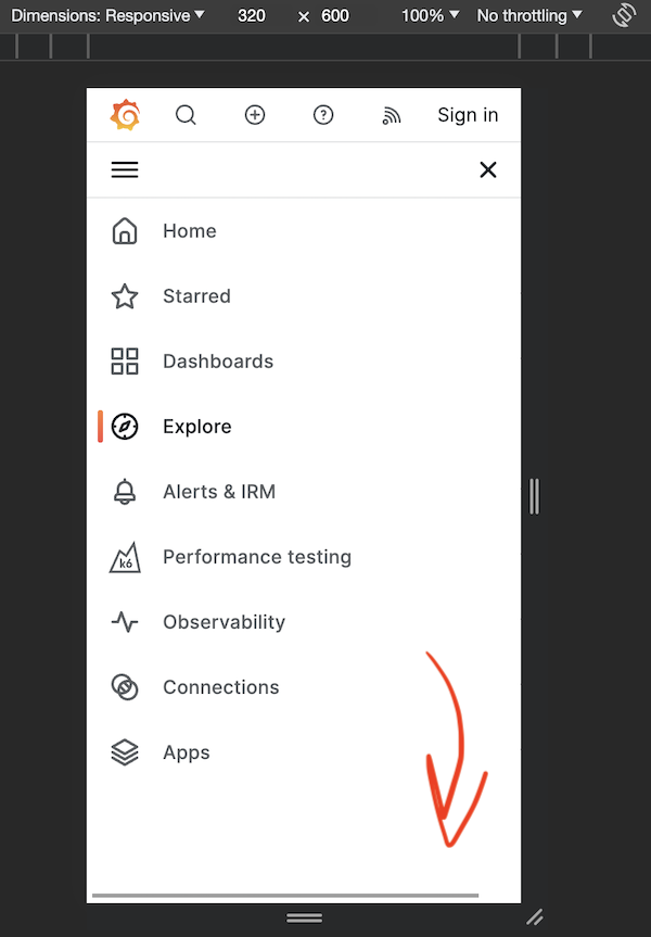 [Supporting the Platform] 259081a Horizontal scroll bar appears at