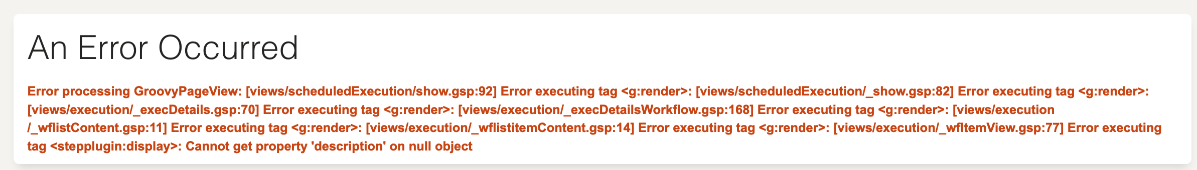 Page rendering error for missing plugin · Issue #4786 · rundeck/rundeck ...