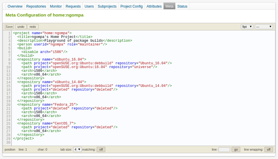 Upgrading from OBS 2.8 to 2.9 causes lots of project meta references to ...