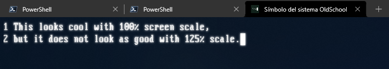 100 percent scaling