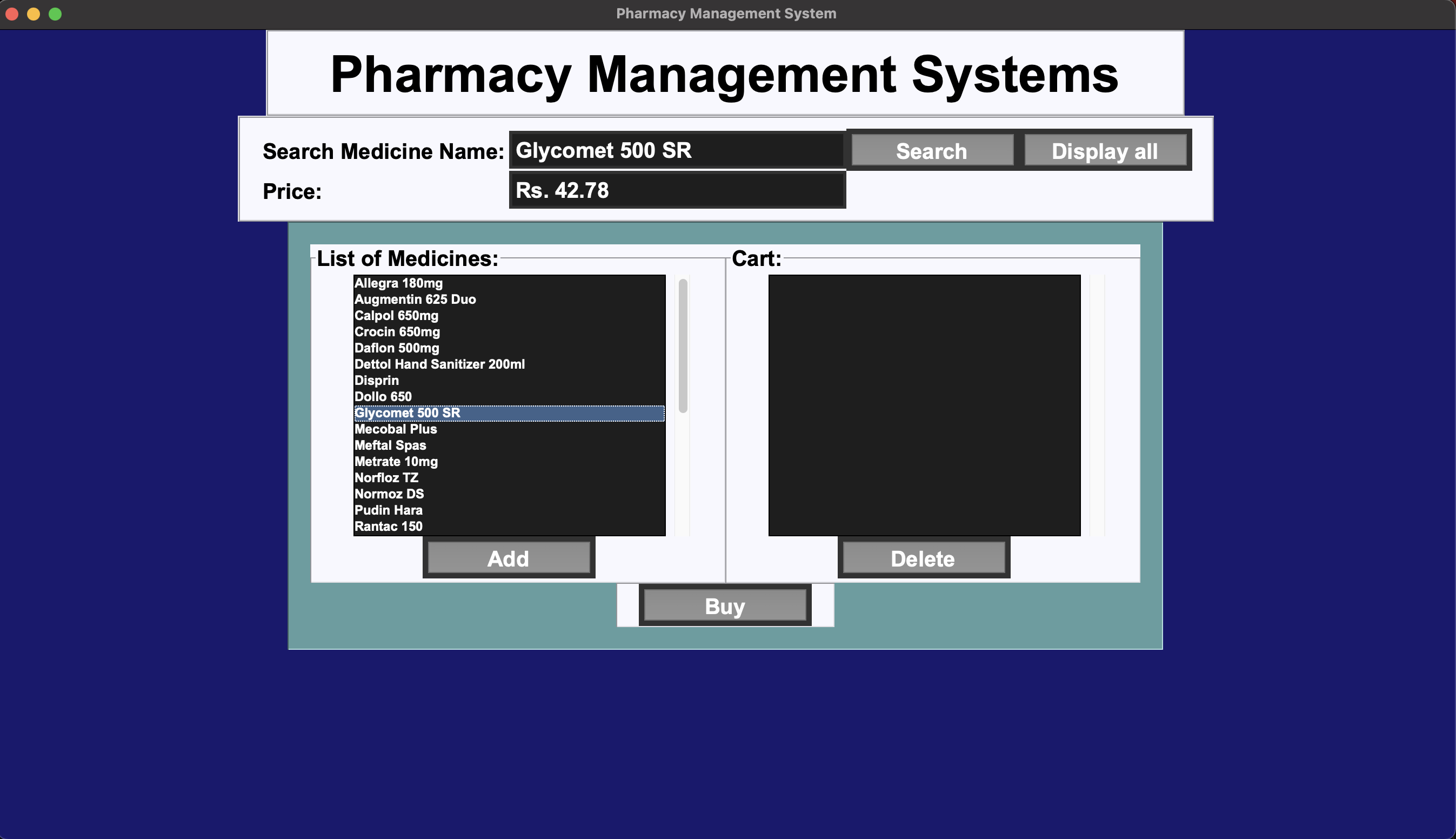 GitHub - jmayank23/PharmacyManagementSystem: Project work done at Shiv ...