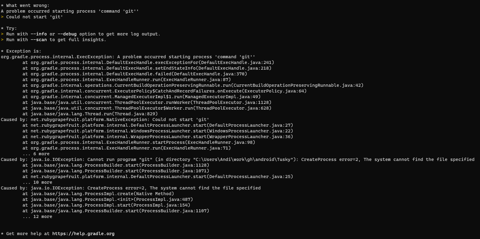providers.exec failures do not give the gradle line the failure ...