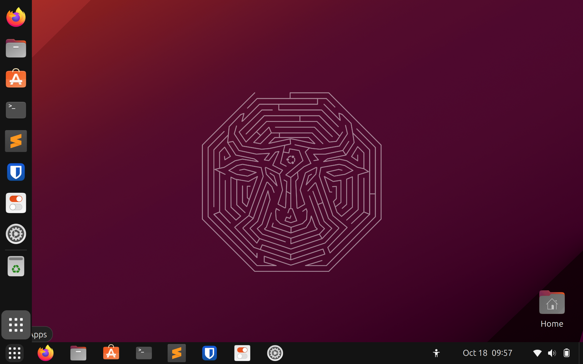 After installing dashtopanel on Ubuntu 23.10, I have two dashes