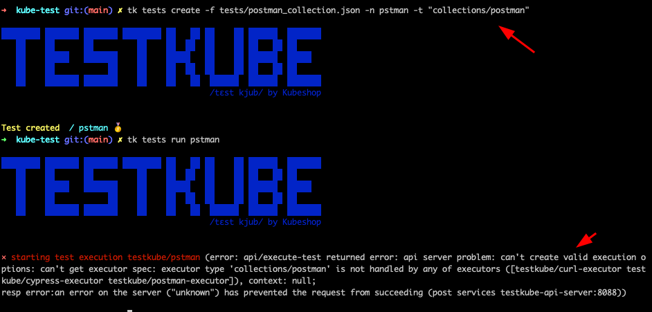 Validate executor type when creating test · Issue #1022 · kubeshop ...