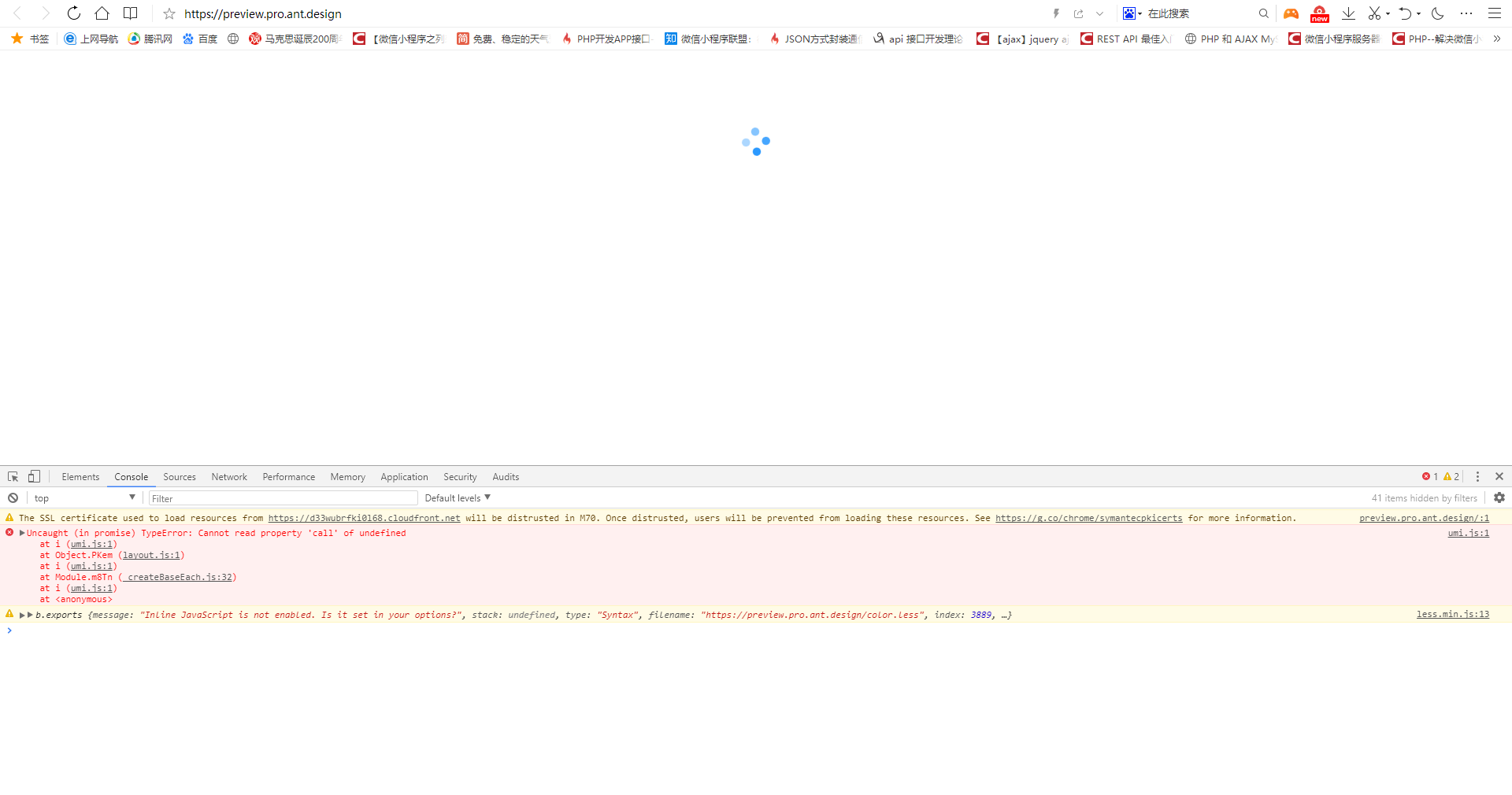 ant-design-pro 预览平台出错了？ · Issue #4086 · ant-design/ant-design-pro · GitHub