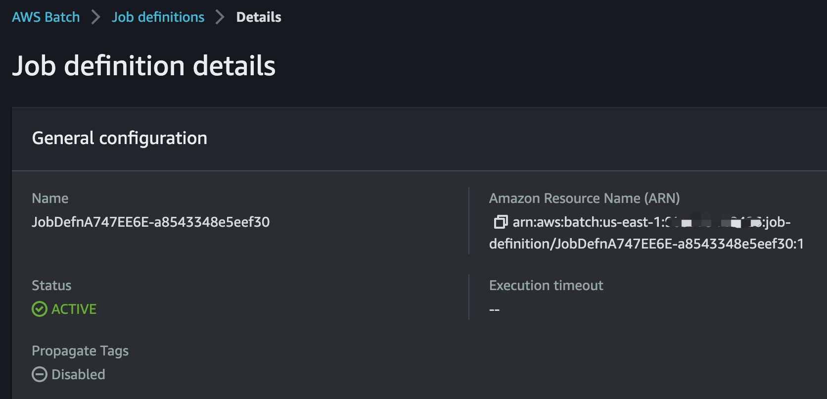 batch jobdefinitionarn has trailing '1' · Issue 26128 · aws/aws