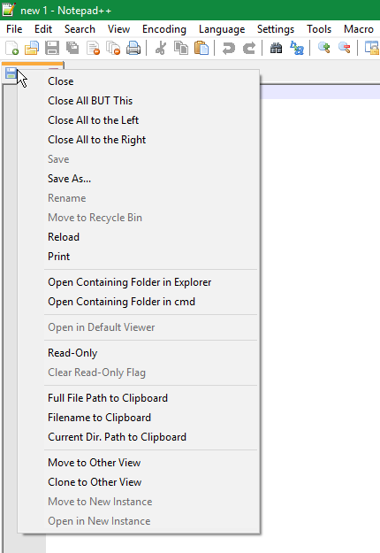 Close All Tabs option on tabs context menu · Issue #4192 · notepad-plus ...