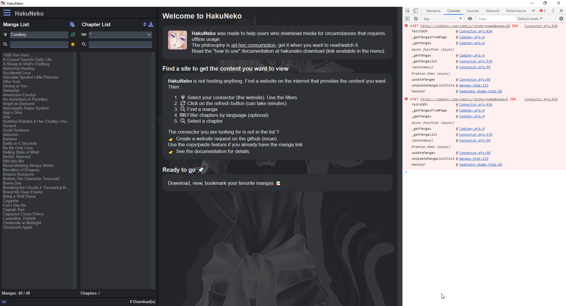 [Comikey] Connector not working - Initial Download of Manga · Issue ...