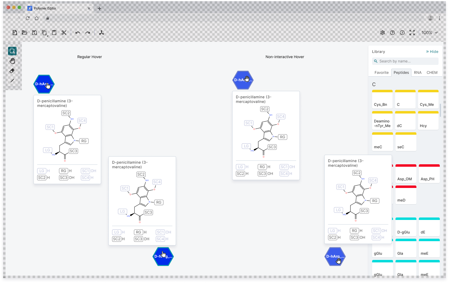 Preview of monomer structures on canvas · Issue #2869 · epam/ketcher ...