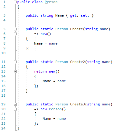 Object initializer block for target-typed new is not indented correctly ...