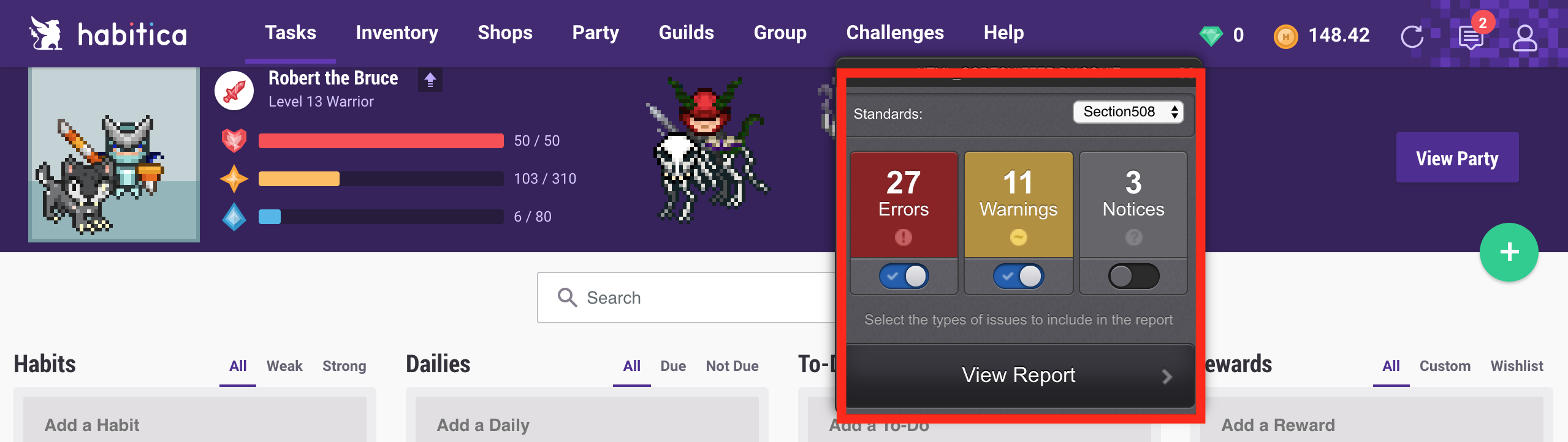 habitica_508_errors