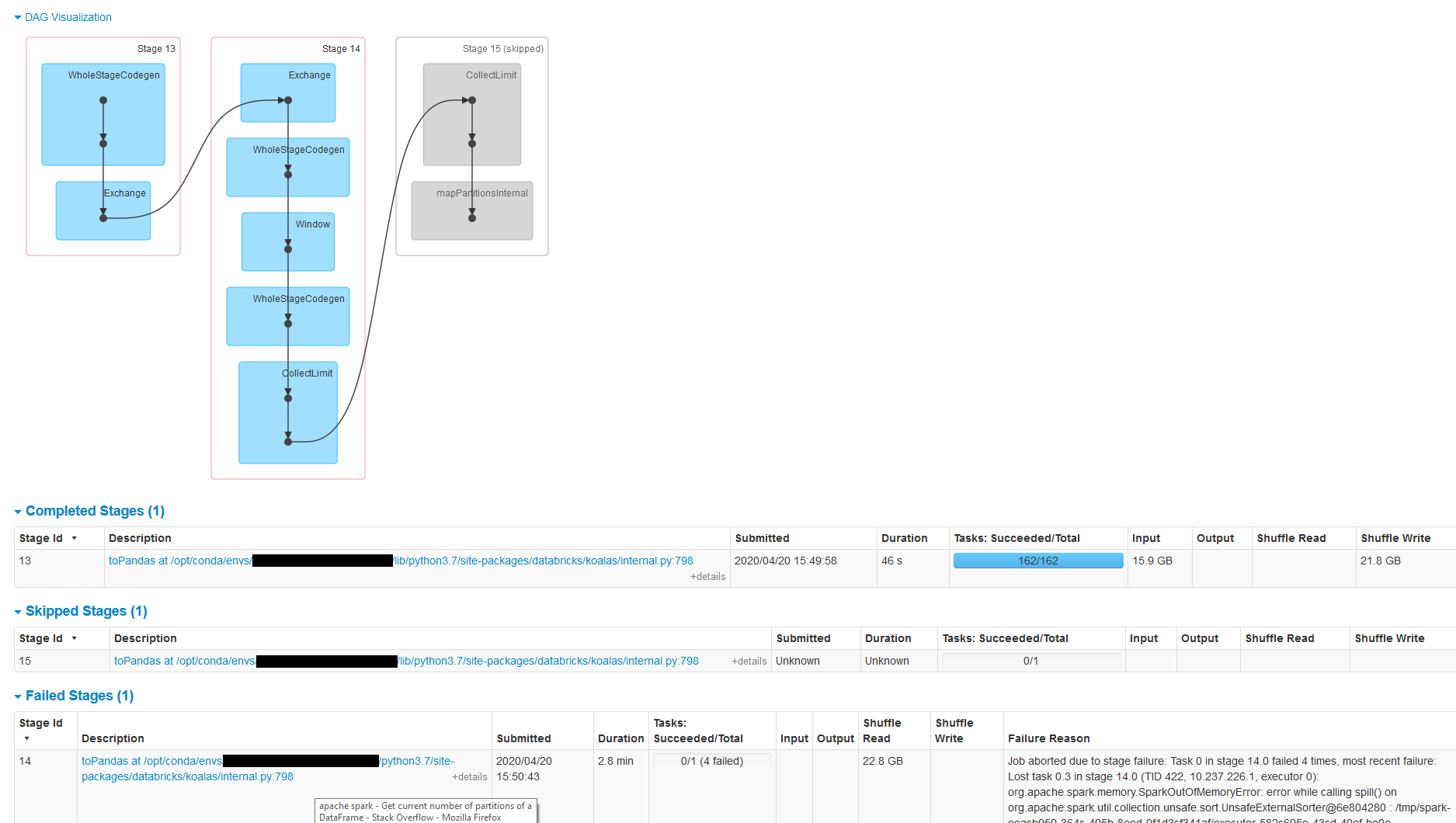 kdf.head(10) vs df.limit(10).toPandas() · Issue 1433 · databricks