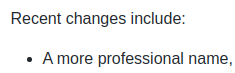changes