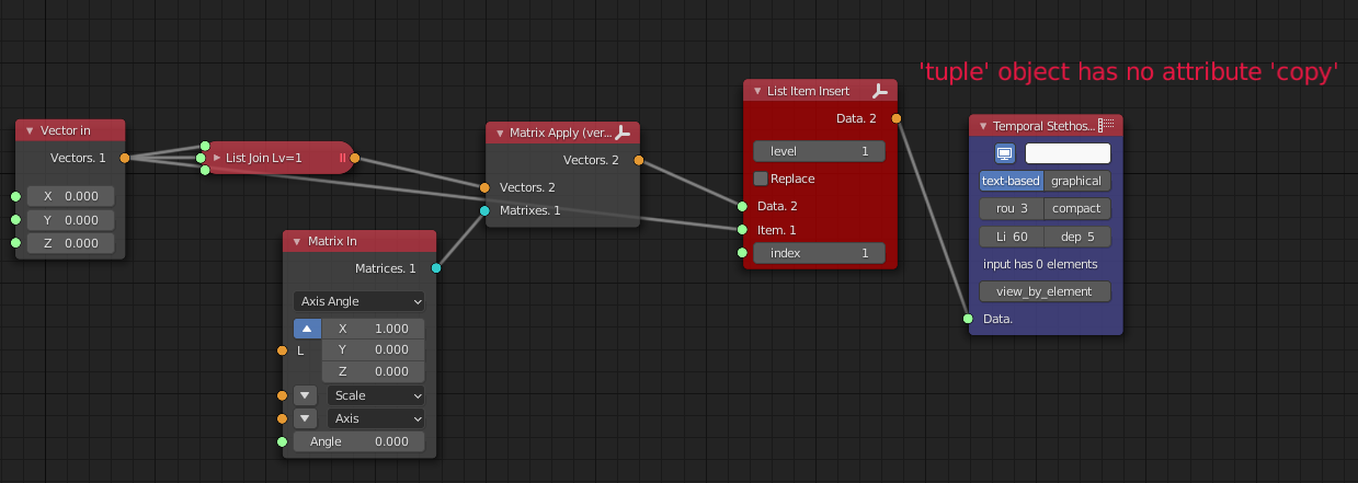 List item insert node - 'tuple' object has no attribute 'copy' · Issue ...