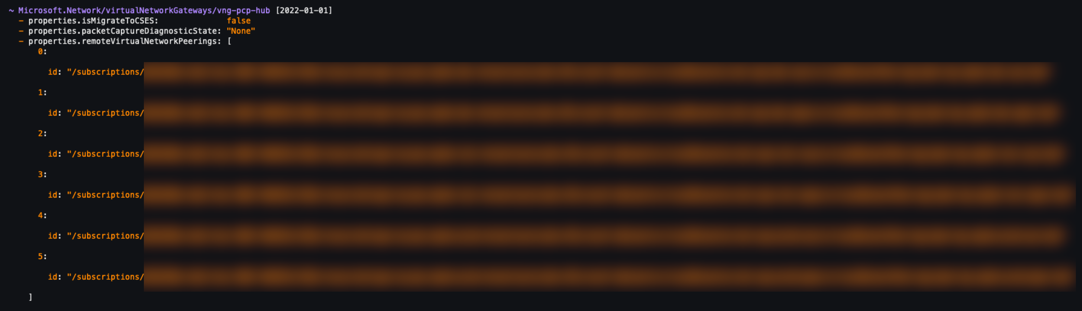 Changes after deploying a Virtual Network Gateway · Azure bicep
