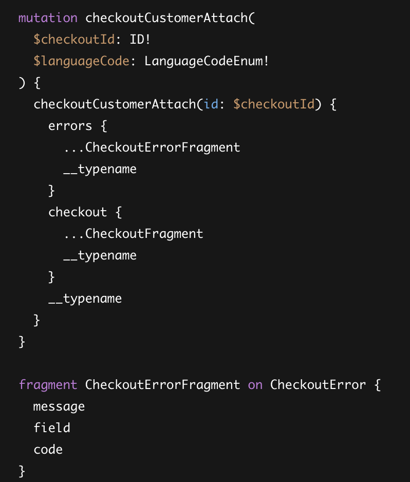 Bug Mutation CheckoutCustomerAttach should not throw error when