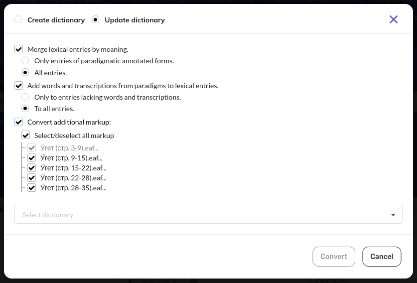 Corpus converter enhancement · Issue #785 · ispras/lingvodoc-react · GitHub
