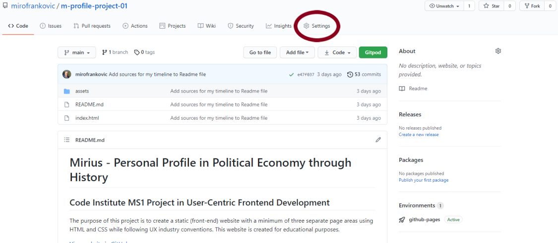 GitHub - mirofrankovic/m-profile-project-01