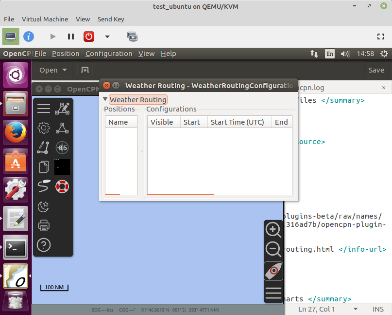 Plugin Manager - Ubuntu 16.04 - Attempt to install Weather routing ...