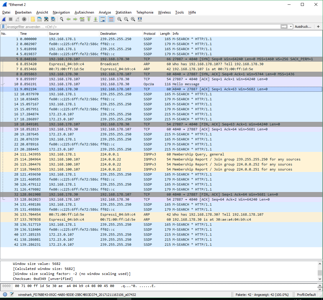 No reaction to "Hello Message" · Issue #1452 · open62541/open62541 · GitHub