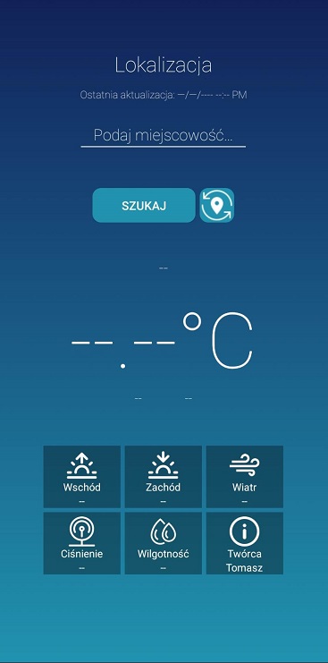 GitHub - Tomek99/weather-application