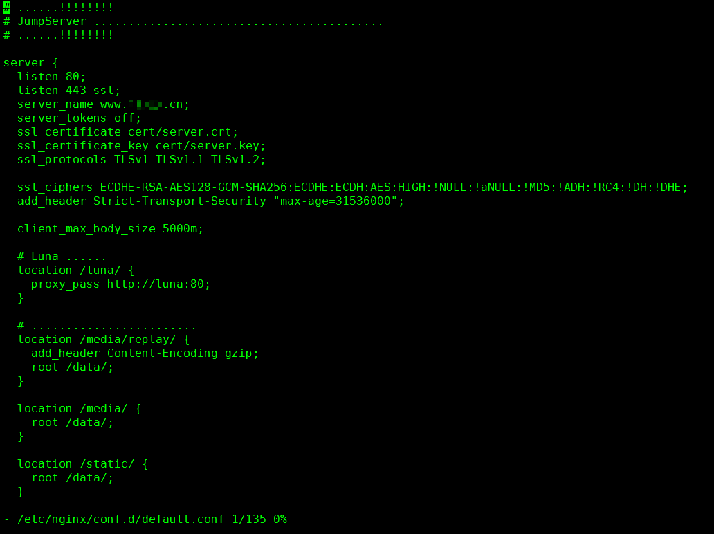V2.6.1nginx配置域名不生效[Question] · Issue #5340 · jumpserver/jumpserver · GitHub